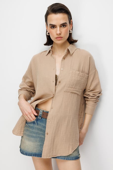 Oversized Shirt met Pocketdetail - Image 3