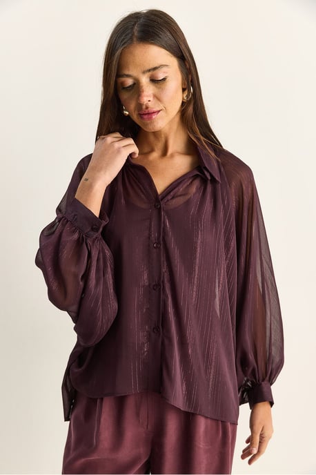 Loose Cotton Chiffon Shirt - Image 4