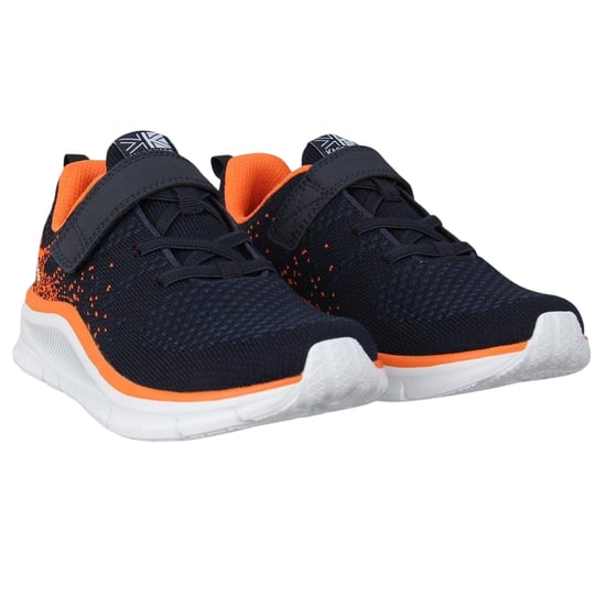 Karrimor Duma 6 platte sportschoenen voor jongens (Marine/Oranje) - Image 4