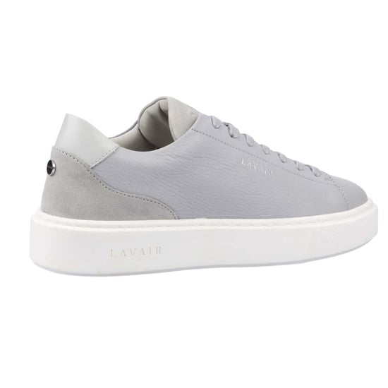 Lavair Heren Luna Logo Leren Trainers (Grijs) - Image 5