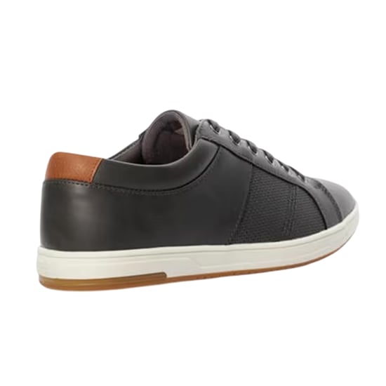 Dune London Mens Trez Canvas Low Cut Flat Shoes (Grey) - Image 2