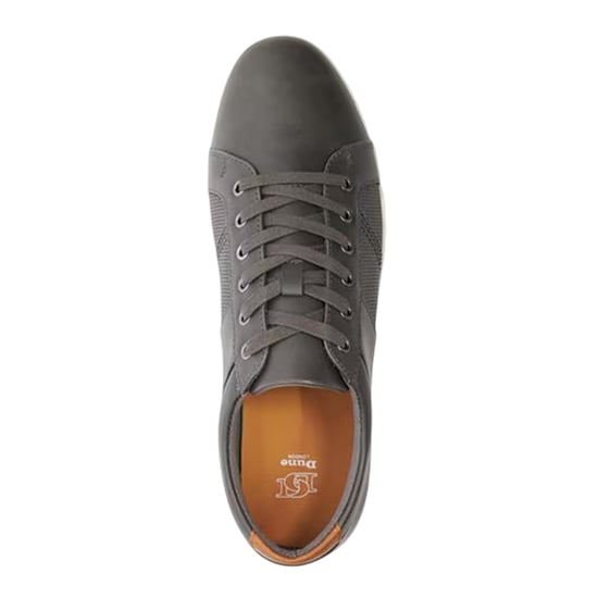 Dune London Mens Trez Canvas Low Cut Flat Shoes (Grey) - Image 4
