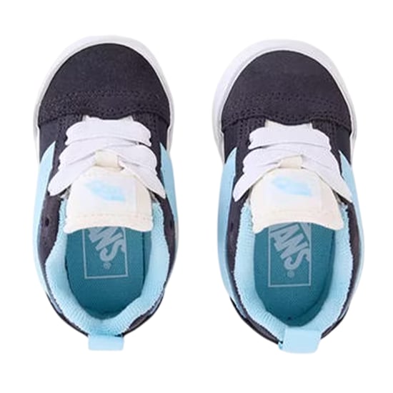 Vans Peuters Knu Skool Retro Lage Sneakers (Grijs/Blauw) - Image 3