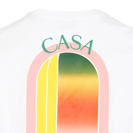 Casablanca Gradient Arch Logo Printed T-Shirt in White - Image 5