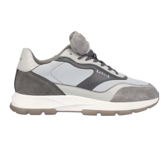 Lavair Heren Aequora Leren Trainers (Grijs) - Image 4