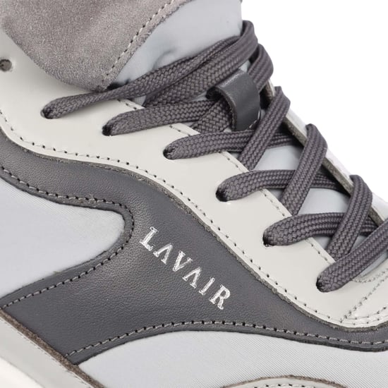 Lavair Heren Aequora Leren Trainers (Grijs) - Image 5