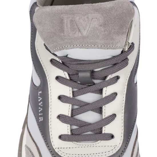 Lavair Heren Aequora Leren Trainers (Grijs) - Image 6