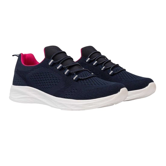Donnay Dames/Dames Gebreide Platte Trainers (Marine) - Image 5
