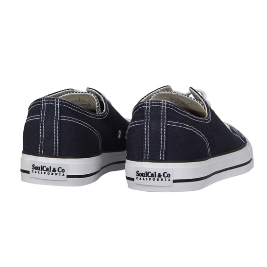 SoulCal Mens Canvas Flat Trainers (Navy) - Image 2