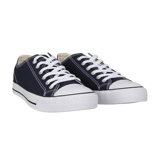 SoulCal Mens Canvas Flat Trainers (Navy) - Image 4