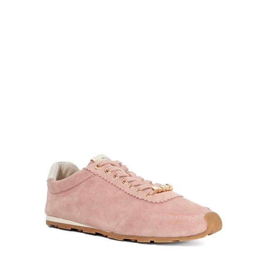 Dune Ladies Evalinna - Suede Lace-Up Trainers - Image 1