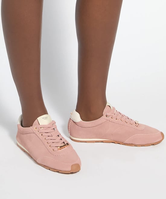 Dune Ladies Evalinna - Suede Lace-Up Trainers - Image 3