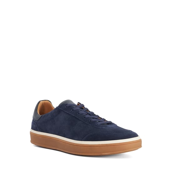 Dune Mens Tony - Suede Lace-Up Trainers - Image 1