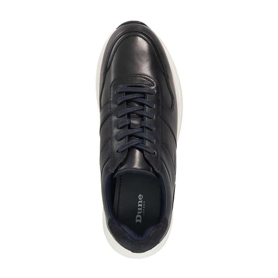 Dune London Tris Leather Trainers för herrar (Marinblått) - Image 5