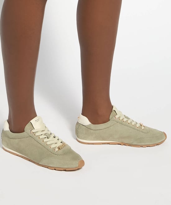 Dune Ladies Evalinna - Suede Lace-Up Trainers - Image 3