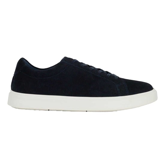 Dune London Mens Tais Suede Flat Shoes (Navy) - Image 1