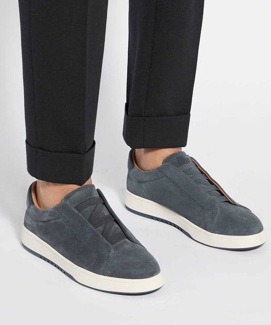 Dune Mens Troys - Troys Lace-Less Cupsole Trainers - Image 3