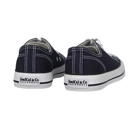 SoulCal Womens/Ladies Canvas Flat Trainers (Navy) - Image 2