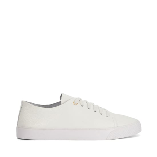 Dune Ladies Ellvie - White Leather Trainers - Image 2