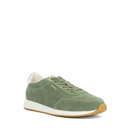 Dune Ladies Ettah - Suede Lace-Up Runner Trainers - Image 1