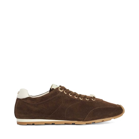 Dune Ladies Evalinna - Suede Lace-Up Trainers - Image 2