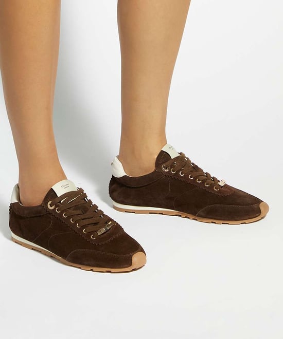 Dune Ladies Evalinna - Suede Lace-Up Trainers - Image 3