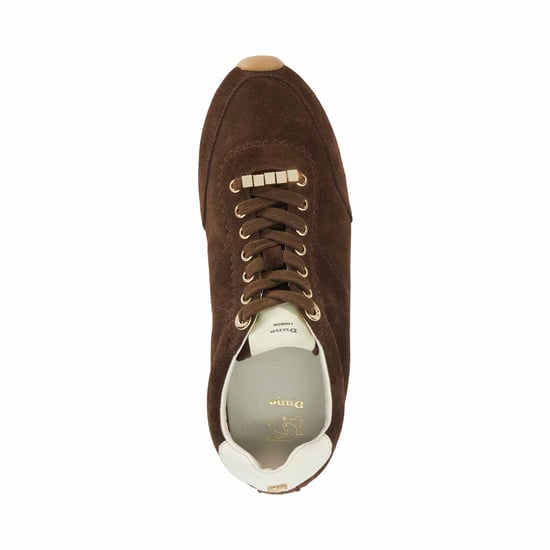 Dune Ladies Evalinna - Suede Lace-Up Trainers - Image 4