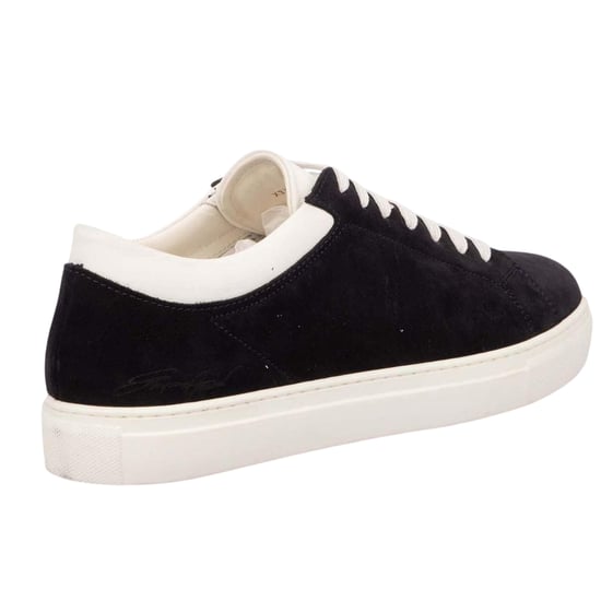 Emporio Armani EA7 Dames/Dames Suède Trainers (Blauw/Wit) - Image 2