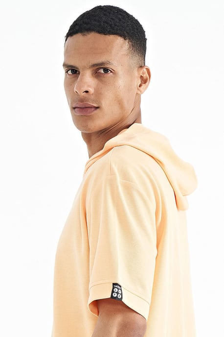 Oversized Hooded T-Shirt with Accessory Details - Image 2