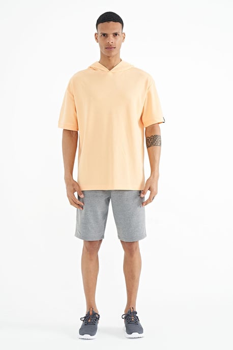 Oversized Hooded T-Shirt with Accessory Details - Image 4