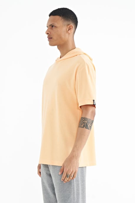 Oversized Hooded T-Shirt with Accessory Details - Image 5