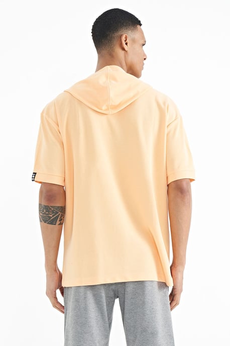 Oversized Hooded T-Shirt with Accessory Details - Image 6