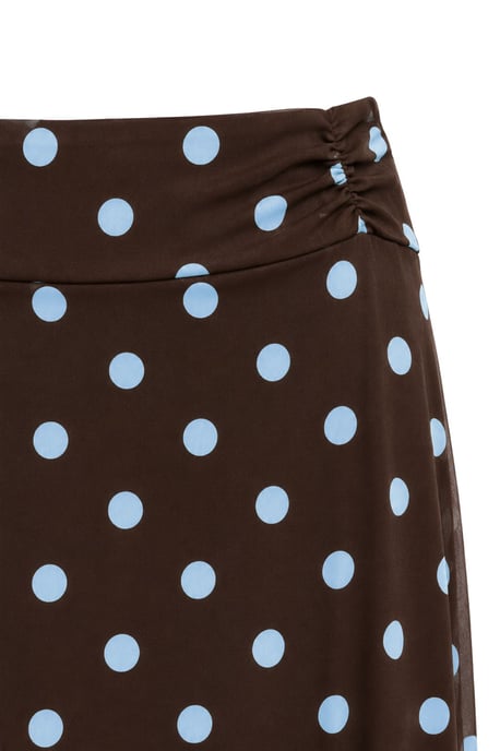 Hoge Taille Pois Tulle Midi Rok - Image 2
