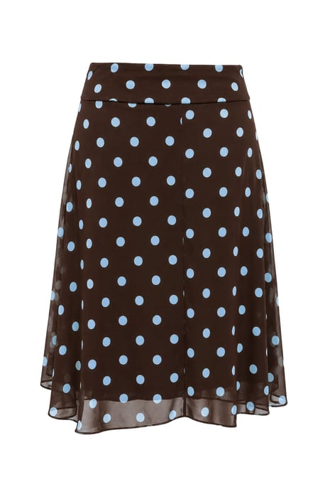 Hoge Taille Pois Tulle Midi Rok - Image 3