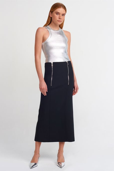 Hoge Taille Midi Pantalonrok - Image 1
