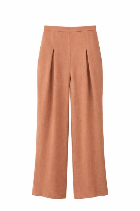 Dames Hoge Taille Wijde Pantalon van Crepé - Image 1