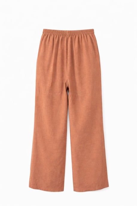 Dames Hoge Taille Wijde Pantalon van Crepé - Image 3
