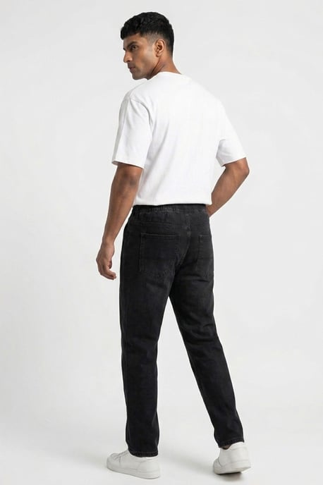 Opvallende Denim Broek met Touwsluiting Taille - Image 3