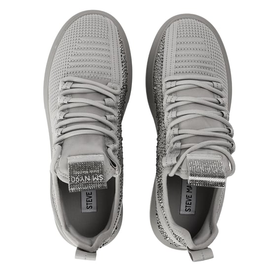 Steve Madden Womens/Ladies Glorya Trainers (Grey) - Image 3