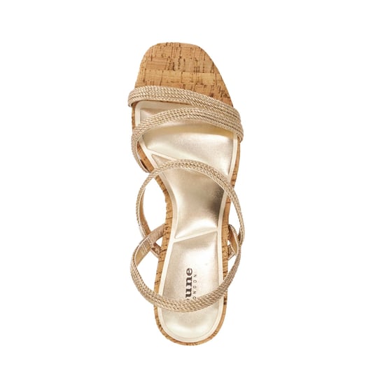 Dune Ladies Kali - Gold Cork Wedges - Image 4