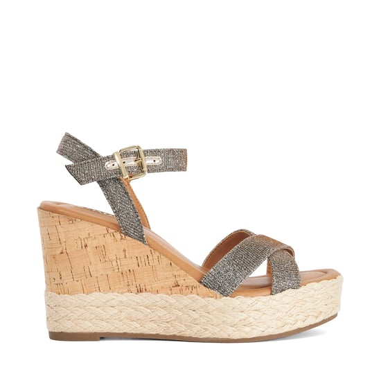 Dune Ladies Kindest - Cork And Woven Wedge Sandals - Image 2