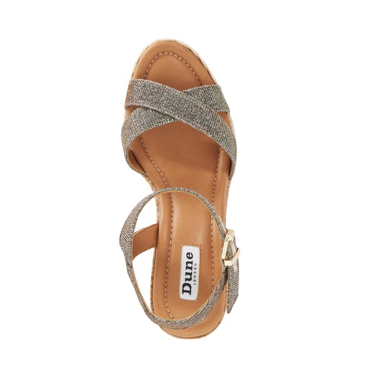 Dune Ladies Kindest - Cork And Woven Wedge Sandals - Image 4