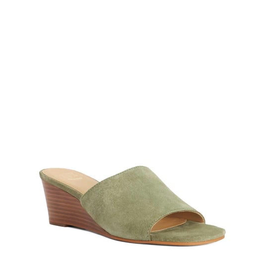Dune Ladies Kaydee - Suede Wedge Slip-On Mules - Image 1