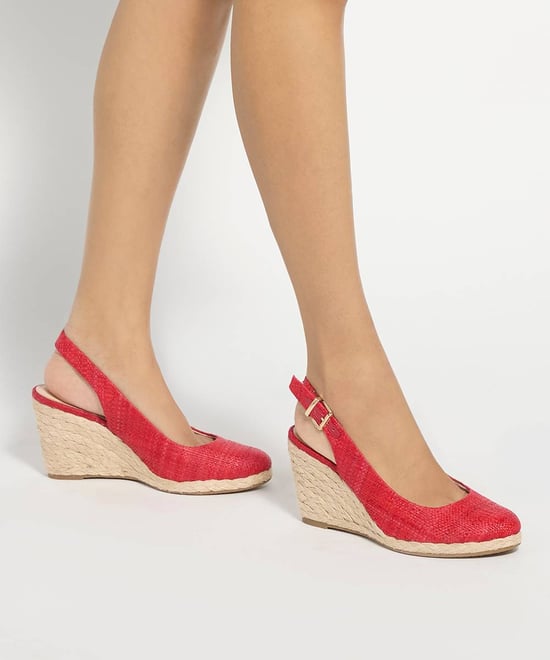 Dune Ladies Wf Capable - Wide Fit Leather Wedge Heel Sandals - Image 3