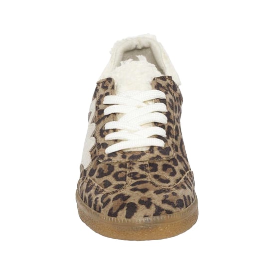Steve Madden Womens/Ladies Elora Leopard Print Textile Trainers (Brown) - Image 4