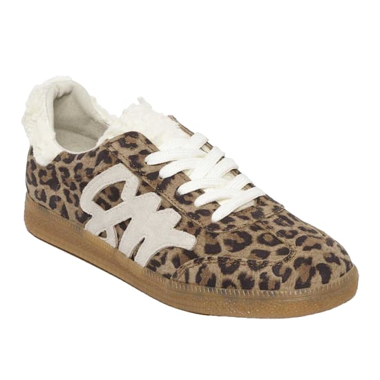 Steve Madden Womens/Ladies Elora Leopard Print Textile Trainers (Brown) - Image 5