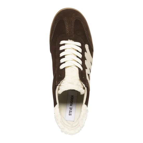 Steve Madden Womens/Ladies Elora Suede Trainers (Dark Brown) - Image 4