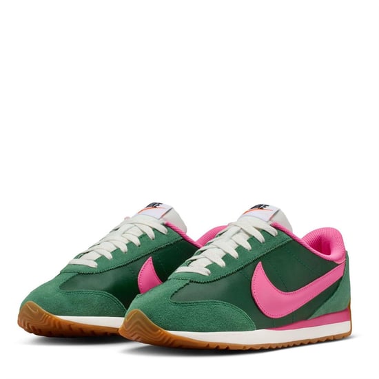 Nike Dam/Ladies Waffle Debut Suede Wedge Trainers (Grön/rosa) - Image 3