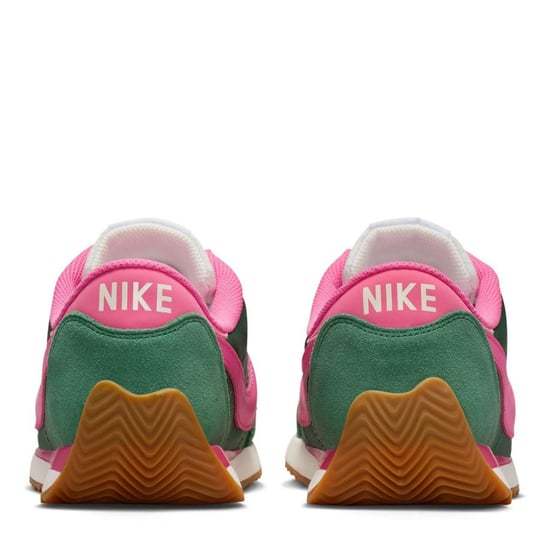 Nike Dam/Ladies Waffle Debut Suede Wedge Trainers (Grön/rosa) - Image 4