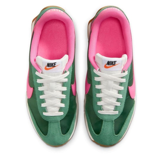 Nike Dam/Ladies Waffle Debut Suede Wedge Trainers (Grön/rosa) - Image 5